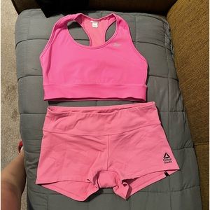 Women’s pink workout matching set